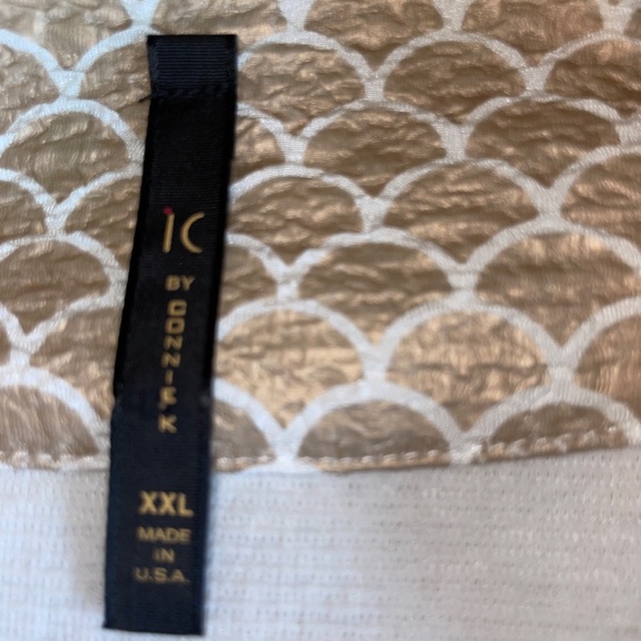 xxl IC by Connie K gold and cream  asymmetrical jacket - Picture 4 of 4